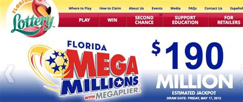 Fl lottery mega money - Mega Millions Megaplier; Level Winners* Prize** Winners* Prize** 5-of-5 + MB: 0: $262 Million--5-of-5: 0: $1,000,000.00: 0: $2,000,000.00: 4-of-5 + MB: 3: …